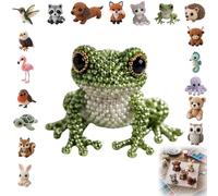 Jeeeun 3d Beaded Animal Kit, Tiny 3d Beaded Animal Diy Craft Kit With Colorful Beads And Instructions For Adults Teens Beginners (#N)