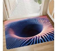 Jeeeun 3D Optical Illusion Rug Area Carpet, Vortex Tunnel Hole Design, Soft Low-Pile Floor Decor for Living Room, Bedroom, Hallway Runner, Multiple Sizes (B,19.69 × 31.50 in)