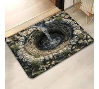 Jeeeun 3D Optical Illusion Rug Area Carpet, Vortex Tunnel Hole Design, Soft Low-Pile Floor Decor for Living Room, Bedroom, Hallway Runner, Multiple Sizes (J,19.69 × 31.50 in)