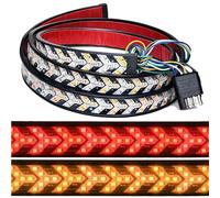 Jeeeun 60 Inch LED Tailgate Light Bar, 2026 Upgraded Red & Amber Sequential Turn Signal, 4-in-1 Brake Reverse Light Strip, Flexible Waterproof for Pickup SUV Trailer (48 Inch)