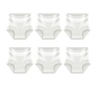 Jeeeun 6pcs Womens Unique Underwear Tummy Control, High Waisted for a Smooth Silhouette, Everyday Comfort & Invisible Fit (6pcs_F,XXL)