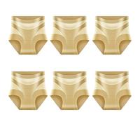 Jeeeun 6pcs Womens Unique Underwear Tummy Control, High Waisted for a Smooth Silhouette, Everyday Comfort & Invisible Fit (6pcs_C,L)