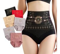 Jeeeun 6pcs Womens Unique Underwear Tummy Control, High Waisted for a Smooth Silhouette, Everyday Comfort & Invisible Fit (6pcs_H,L)