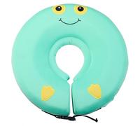 Jeeeun Baby Swim Float Infant Swimming Ring Non Inflatable Pool Float for Newborn 0-18 Months, Adjustable Fit Soft Flower Shape for Safe Water Play & First Swimming Moments (Green)