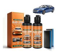 Jeeeun Black Lotion for Car, Car Plastic Restorer Black Lotion 100ml, Plastic & Rubber Reviver for Auto Interior Exterior Restoration (2pcs)