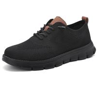 Jeeeun Breeze Shoes for Men Lightweight Comfortable Breathable Both Stylish and Functional (All Black,EU 42)