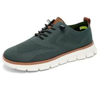 Jeeeun Breeze Shoes for Men Lightweight Comfortable Breathable Both Stylish and Functional (Green-White,EU 48)