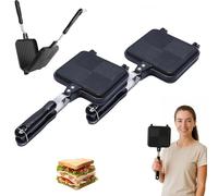 Jeeeun Camping Sandwich Maker, 2025 Upgrade Camping Sandwich Toaster, Aluminum Double Sided Multifunctional Toastie Maker with Heat-Resistant Handles for Home, Kitchen, Breakfast (2pcs)