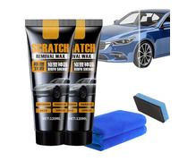 Jeeeun Car Scratch Remover Wax, 2026 Vehicle Scratch Repair Paste, Universal Car Scratch Removal Kit with Wipe and Sponge (2pcs)