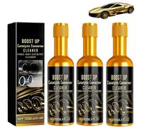 Jeeeun Catalytic Converter Cleaner, Boost up Catalytic Convertor Cleaner for Auto Parts Engine, System Pipe Carbon Removal Cleaners for Gas and Diesel Car (3pcs)