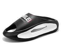 Jeeeun Cloud Slippers Slip Thick Sole Slides for Women and Men Shower Bathroom Pool Beach (Black,38/39 EU)