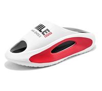Jeeeun Cloud Slippers Slip Thick Sole Slides for Women and Men Shower Bathroom Pool Beach (White,36/37 EU)