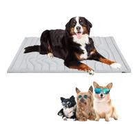 Jeeeun Cooling Pad for Dog, Heatrelief Cooling Dog Bed, Portable Pet Cooling Pad for Dogs & Cats, Washable Summer Cool Bed, Indoor Outdoor Use (Large)