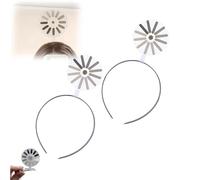 Jeeeun Creative Headband Hairpin, Fun Creative Hairpin Headband with Clips for Women and Men Abstract Art Party Decor for Programmers, Students, Parties (2pcs)