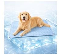 Jeeeun Dog Cooling Mat, Cooling Mat for Dogs with Cool-to-Touch Ice Silk, Washable Pet Mats for Crate, Sofa, Car and Indoor Outdoor (Light Blue,XS - 15.7" x 11.8")