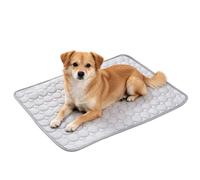 Jeeeun Dog Cooling Mat, Ice Silk Cooling Mat for Large Small Dogs Washable Non Slip Indoor Outdoor (Gray,X-Large)