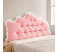 Jeeeun Dorm Headboard Pillow, College Dorm Room Bed Bolster Pillow (Pink,70.9 x 25.6 x 3.9 in)
