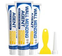 Jeeeun Drywall Repair Kit | Wall Mending Agent 2026 Upgraded | Multi Functional Wall Filler | Easy DIY Wall Patch for Home Improvement | Portable Wall Repair Paste with Scraper (3PCS)