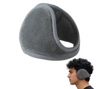 Jeeeun Ear Muffs for Winter - 4Pcs Fleece Behind the Head Ear Muffs for Men Women for Winter Outdoor Activities (Gray,Fleece Lining)