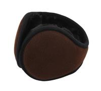 Jeeeun Ear Muffs for Winter Men Women, Fleece-Lined Behind-the-Head Ear Warmers for Running, Cycling, Outdoor (Brown)