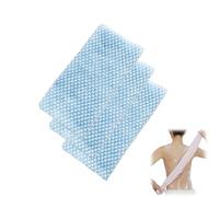 Jeeeun Exfoliating Shower Towel, Long Double-Sided Bath Exfoliating Towel for Men & Women, Daily Body Cleansing Towels for Shower (Blue)