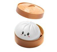 Jeeeun Glitter Squishy Dumpling - Soft TPR Dumpling Squishy for Stress Anxiety Relief and Desk Decor, 3.74 Inch Bao Design | Portable Hand Squeeze | Smooth Texture for Daily Relaxation (Set A)