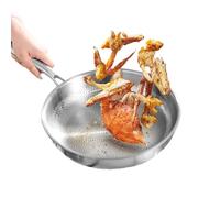 Jeeeun Hammered Titanium Pan 2025 New - Pure Titanium Pro Frying Pan - Non Stick, Dishwasher Safe, Induction Ready - Ultra Durable Scratch-Resistant & Even Heating (silver,11.81in)