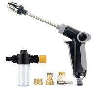 Jeeeun High Pressure Water Nozzle for Garden Hose, Turn Any Hose into a Power Washer, Adjustable Spray for Cleaning Cars, Yard, Pet Baths