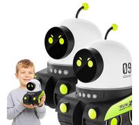 Jeeeun Kids Cartoon Projector Lamp - Cartoon Robot Car Children's Projector with Rotating Led Light, 13 Slides & 360°Silent Rotation, Perfect Decorative Gift for Kids (2Pcs)