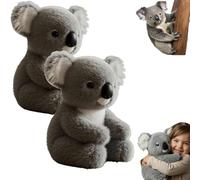 Jeeeun Koaly - Emotional Healing on Demand, Kawaii Koaly Plush, Emotional Support Stuffed Animals, Get a Hug Koala Bear, Realistic Companion Healing Hugs (9.8in *2)