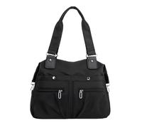 Jeeeun Langrents Nylon Tote Bag, Langrents Crossbody Bag, Langrents Purses, Langrents Nylon Waterproof Tote Bag, Langrents Large Capacity Waterproof Multi Pocket Shoulder Bag (Black)