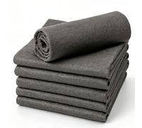 Jeeeun Magic Cleaning Cloth, 5 Pack, Reusable Microfiber Cleaning Rags (5 Pack,Gray,12 × 8 in)