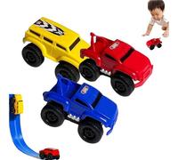 Jeeeun Magnetic Wall Climbing Toy Car, Inertial Anti-Gravity Car for Boys and Girls, Magnetic Climbing Vehicle for Smooth Walls, Windows, Fridge Surfaces (3 Pcs)