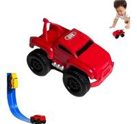 Jeeeun Magnetic Wall Climbing Toy Car, Inertial Anti-Gravity Car for Boys and Girls, Magnetic Climbing Vehicle for Smooth Walls, Windows, Fridge Surfaces (Red)