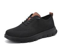 Jeeeun Men's Dress Sneakers Business Casual Walking Shoes Breathable Memory Foam Lightweight Work Oxfords (Style D,43)