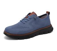 Jeeeun Men's Dress Sneakers Business Casual Walking Shoes Breathable Memory Foam Lightweight Work Oxfords (Style E,42)