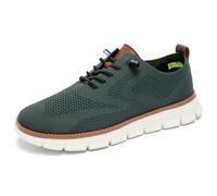 Jeeeun Men's Dress Sneakers Business Casual Walking Shoes Breathable Memory Foam Lightweight Work Oxfords (Style H,41)