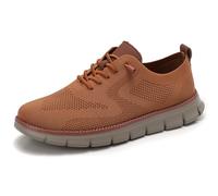 Jeeeun Men's Dress Sneakers Business Casual Walking Shoes Breathable Memory Foam Lightweight Work Oxfords (Style A,44)