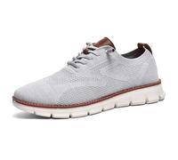 Jeeeun Men's Dress Sneakers Business Casual Walking Shoes Breathable Memory Foam Lightweight Work Oxfords (Style F,40)