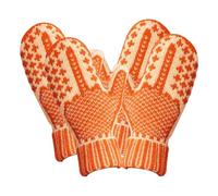 Jeeeun Middle Finger Mittens, Cozy Knit Hidden Message Gloves with Secret Middle Finger Design, Funny Warm Winter Mittens (2pcs)