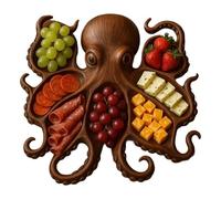 Jeeeun Octopus Charcuterie Board, Tentacle Platter, Gifts for Seafood Lovers, Unique Octopus Design Bring the Ocean’s Charm to Your Table (Octopus Tray B*1 pcs)