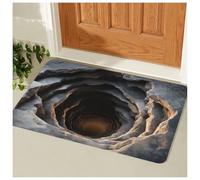 Jeeeun Optical Illusion Rug, 3D Rugs Optical Illusion Non-Slip Visual Trap Floor Mat for Indoor and Outdoor Use, Ideal for Doorway, Living Room, Bedroom and Porch Decor (15.7 × 23.6 in,#2)