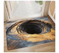 Jeeeun Optical Illusion Rug, 3D Rugs Optical Illusion Non-Slip Visual Trap Floor Mat for Indoor and Outdoor Use, Ideal for Doorway, Living Room, Bedroom and Porch Decor (15.7 × 23.6 in,#8)