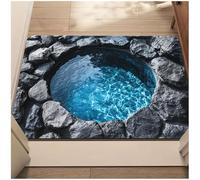 Jeeeun Optical Illusion Rug, 3D Rugs Optical Illusion,Trap Optical Illusion Bottomless Non-Slip Doormat (#9,31.49x47.24in)