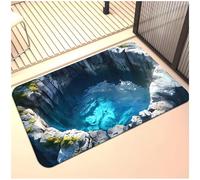 Jeeeun Optical Illusion Rug, 3D Rugs Optical Illusion,Trap Optical Illusion Bottomless Non-Slip Doormat (#3,19.68x31.49in)