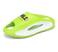 Jeeeun Pillow Slippers for Women and Men Non Slip Thick Sole Slides for Shower Bathroom Pool Beach (Green,36/37 EU)