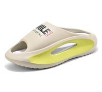 Jeeeun Pillow Slippers for Women and Men Non Slip Thick Sole Slides for Shower Bathroom Pool Beach (Khaki,36/37 EU)