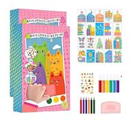 Jeeeun Rainbow Squeeze Art Kit, Magic Rainbow Color Reveal Painting Set, Creative DIY Squeegee Art Kit for Birthday Parties and Kids, 20 Sheets, Full Supplies (2PCS)