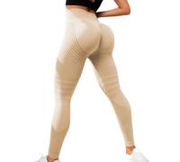 Jeeeun Resistance Leggings, Resistance Band Leggings for Women, Seamless Yoga Fitness Pants (Dark Khaki,3XL)