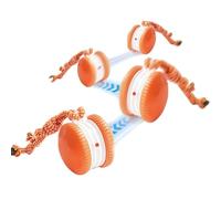 Jeeeun Smart Motion Pet Ball, Electric Rolling Pet Toy Ball with Random Path, Motion Activated Interactive Play for Dogs Cats Indoor Boredom Relief Rechargeable (Orange)